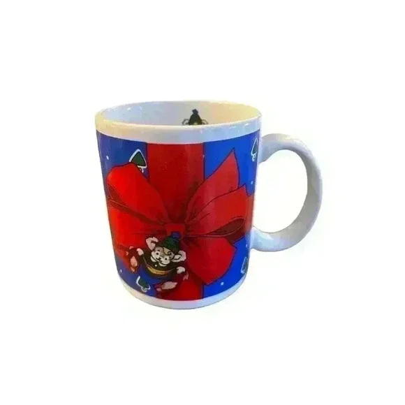 Vintage Riviera Van Beers Holiday Mug Adorable Mouse Design 1980s - Picture 1 of 4